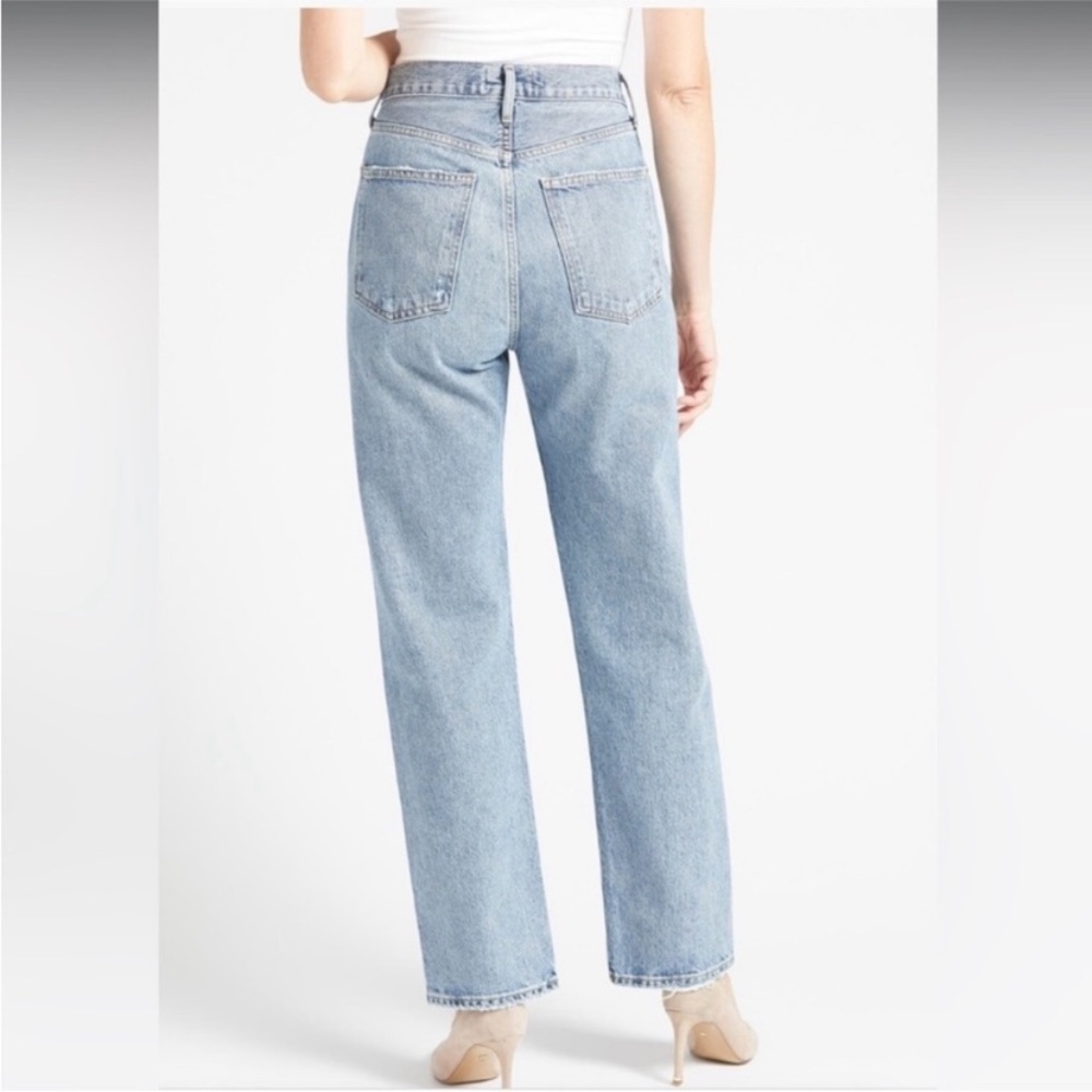 AGOLDE 90's Pinch Waist High Rise Straight Jeans in Backdrop Size 25 Dis… - Picture 2 of 13